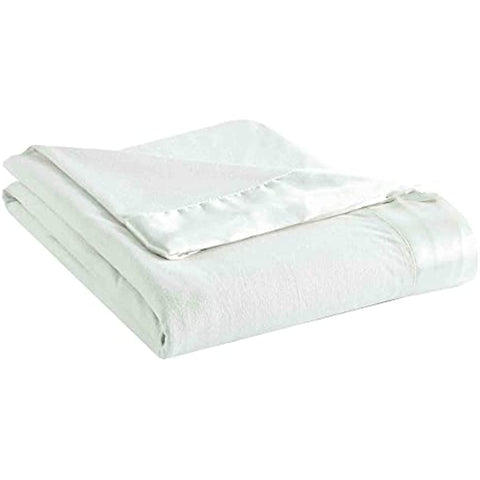 Micro Flannel Twin-Size All Seasons Lightweight Sheet Blanket, Machine Wash & Dry, No Pilling, 84Lx72W, Sand