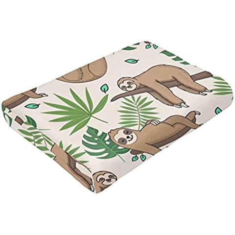 Cute Sloth Throw Blanket Flannel Fleece Bed Blanket Cozy Air Conditioning Blanket Plush Blanket for Bedroom Living Sofa Car 50"x40"