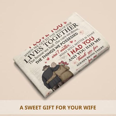 Gifts for Wife from Husband Wife Gifts from Husband - Wedding Anniversary, Birthday Gifts for Wife, for Wife - Romantic Gifts for Her, Presents for Wife - to My Wife Blanket