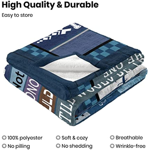 Son in Law Gifts from Mother in Law, Son in Law Gifts, Gifts for Son in Law Throw Blanket 60"x50", Son in Law Birthday Gifts, Son in Law Gift Ideas for Christmas Wedding Anniversary Father's Day