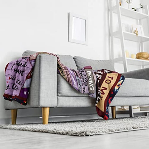 Mother in Law Gifts from Daughter in Law Throw Blanket 60"x50" - Mother’s Day Birthday Gifts for Mother in Law - Mother in Law Gifts from Daughter in Law Blankets for Bed Sofa