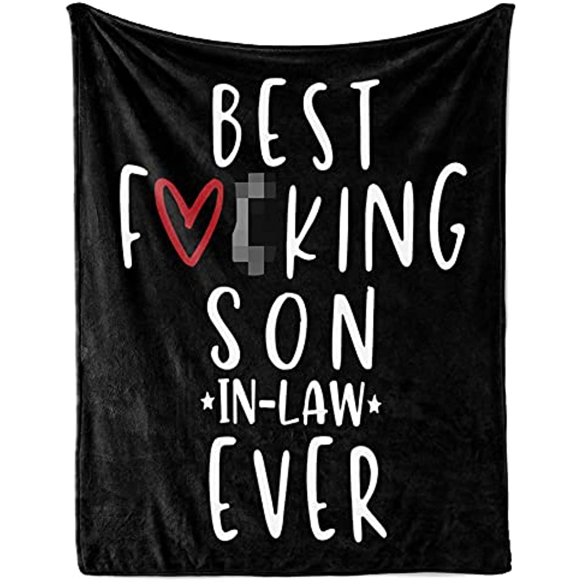 Flannel Blanket – Gift for Son in Law, Personalized Fleece Blanket for Birthday, Anniversary, Holiday, Valentine’s Day – 1 Sheet(fuk 38)