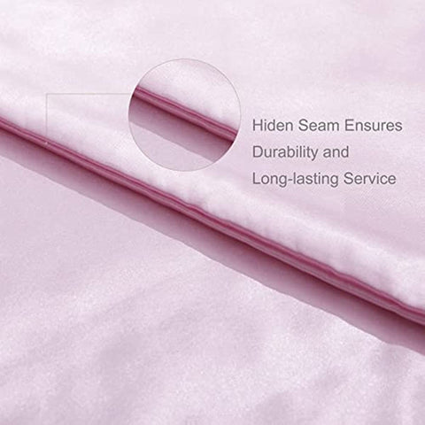Silk Throw Blanket - Pink Cooling Packable Satin Blanket for Couch, Bed, Camping, Outdoor, Travel, Car - Super Soft Lightweight Cozy Blanket(50'' x 60'', Pink)