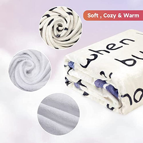 Best Birthday Gifts for Mom from Daughter Son, Premium Dear Mom Blanket Presents for Mother's Day, Christmas, Valentine's Day, Soft & Cozy Flannel Throw Blanket, Moms Bed Blanket Gift