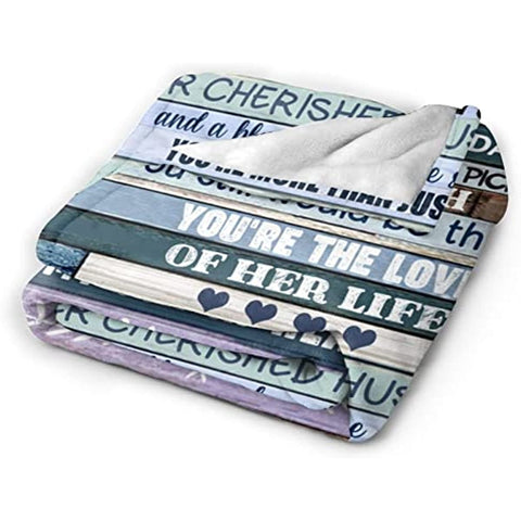 to My Son in Law Blanket from Father Mother in Law Gifts Ideas for Son-in-Law Throws Blankets 50*60 in