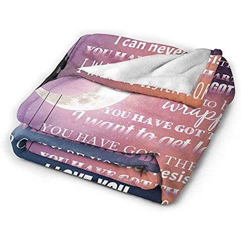 Girlfriend Blanket-I Love You Blanket to Girlfriend-Gifts for Girlfriend-Romantic Anniversary Birthday for Her Throw Blanket 60"x50"