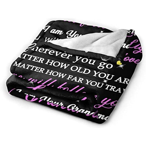 to My Granddaughter Blanket from Grandmom Throw Blankets Throws for Christmas Birthday Gifts 50X60 Inch