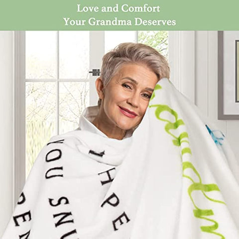 Mothers Day Blanket Gifts for Grandma Gifts for Grandma Grandma, Birthday Gifts Grandma Gifts Great Grandma Gifts Soft Throw Blanket 50" x 60"