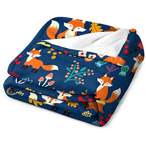 Blanket Flower Soft Comfy Throw Blanket Flannel Fleece Blankets for Bedding Sofa Living Room Kids Adults Boys Girls Gifts 50"X40"