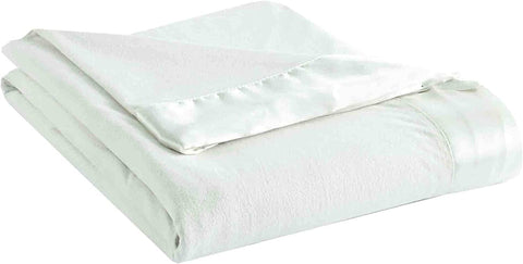 Micro Flannel Twin-Size All Seasons Lightweight Sheet Blanket, Machine Wash & Dry, No Pilling, 84Lx72W, Sand