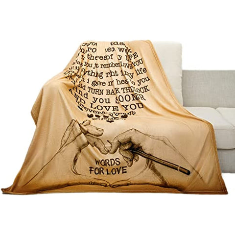 Gifts for Girlfriend to My Girlfriend Blanket Anniversary Romantic Gifts for her Best Birthday Gifts for Girlfriend from Boyfriend I Love You Gifts for Women Healing Thoughts Fleece Blanket 50"x60"