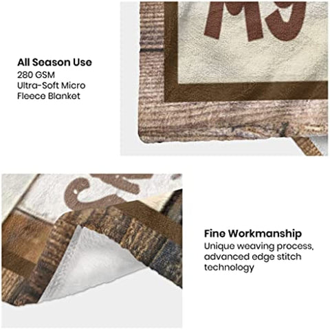Gifts for Husband Husband Fathers Day Birthday Gift - Wedding Anniversary Romantic Gifts for Him - Husband Gifts from Wife - to My Husband Gifts Throw Blanket 60 x 50 inch