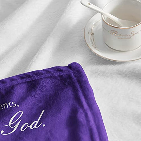 Inspirational Blanket, Get Well Gifts for Women&Men, Cancer Sympathy Healing Blankets,Christian Religious Gift for Women Spiritual Gift Birthday Gifts for Women 50x60inch