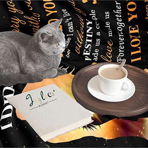 To My Wife Blanket from Husband for Wife | Super Soft Fleece Couples Throw Blankets 60x50 Inches | Romantic Women Valentine's Day Birthday Gifts Ideas for Her Bed Sofa Decor