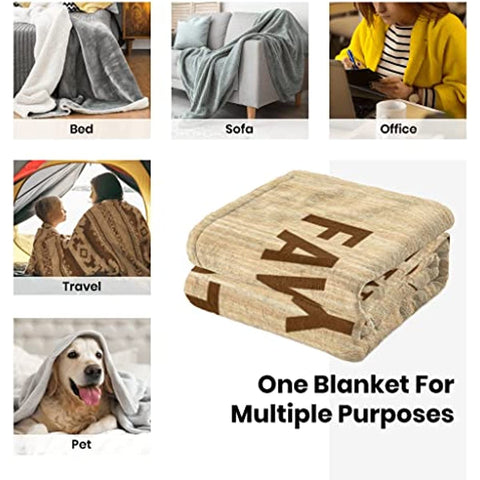 Wedding Anniversary Blanket Gifts for Him Her Wife Husband Men Best Romantic Anniversary Marriage Gift for Couple Mom Dad Parents, Happy Anniversary for Girlfriend Boyfriend Gifts Blanket 60"X 50"