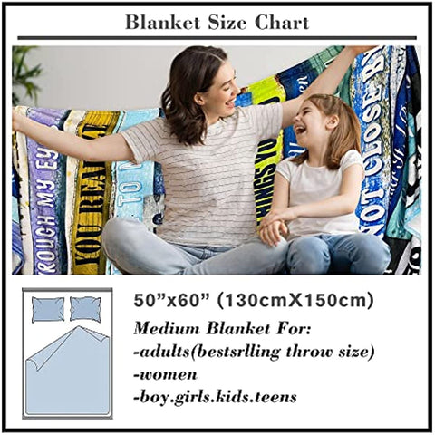 Gifts for Mom, (50"x60") Throw Blanket to My Mom from Daughter Son, Father Day Birthday Gifts for Mom, Soft Bed Flannel Blanket Mother Gifts, Best Mom Gifts