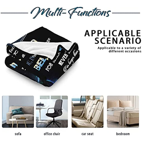 Birthday Gifts for Husband Blankets from Wife to My Husband Blanket Romantic for Him Christmas Valentines Gifts for Men Ultra Soft Throws Blanket for Him 60''x50''