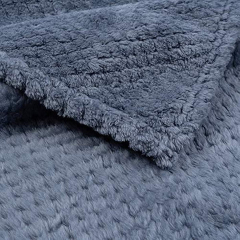 Dog Blanket or Cat Blanket or Pet Blanket, Warm Soft Fuzzy Blankets for Puppy, Small, Medium, Large Dogs or Kitten, Cats, Plush Fleece Throws for Bed, Couch, Sofa, Travel (S/24" x 32", Blue)
