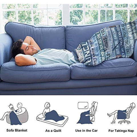 Chrid Uncle Gifts - Best Uncle Gifts for Uncle - Uncle Gifts from Niece and Nephew - Uncle Birthday Gifts - Best Uncle Ever Gift - Uncle Gift Ideas Throws Blanket 60"x50"