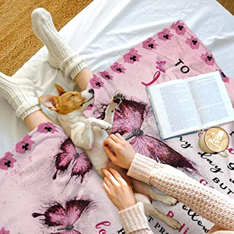 Granddaughter Gifts from Grandma, Gifts for Granddaughter Birthday Gifts, Graduation Gifts for Granddaughter, Granddaughter Throw Blanket 60"x50"