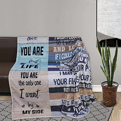 Gifts for Wife from Husband,Wife Mothers Day Birthday Gifts from Husband, Birthday for Wife,Mother's Day Wife Blanket,Wife Gifts from Husband 80X60