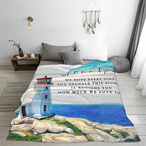 to My Grandpa Blankets from Grandkids Birthday Gifts for Grandpa from Granddaughter Blankets and Throws, Ultra Soft Quilt Flannel Fleece Bed Blankets 50" 60"