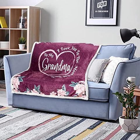 Gifts for Grandma Birthday Gifts, Christmas Grandma Gifts, Thoughtful Gifts for Grandma, Birthday Gifts for Grandma, Best Grandma Gifts from Grandchildren, Grandmother Gifts Ideas - Grandma Blanket