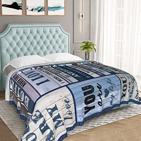 Gifts for Boyfriend, Boyfriend Blanket from Girlfriend 50''x60'', Boyfriend Birthday Gift Blanket for Boyfriend Gifts Soft Cozy Flannel Throw Blanket for Boyfriend
