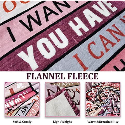 To My Girlfriend Blanket, Valentine's Day Gifts for Girlfriend, Girlfriend Birthday Gifts, Romantic Gifts for Her Girlfriend, Girlfriend Gifts, Soft Flannel Throw Blankets 50"x60"