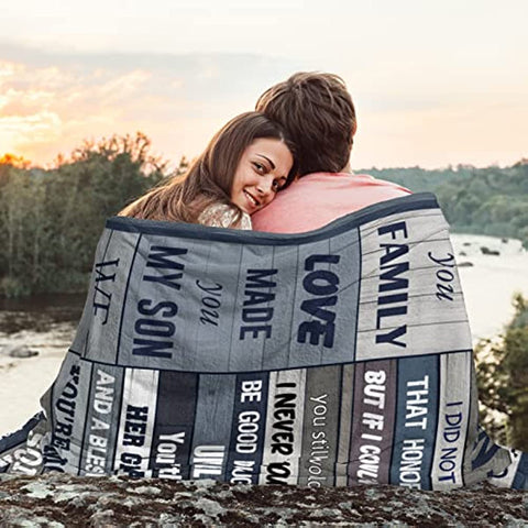 Son in Law Blanket 60’’x50’’, Son in Law Gifts from Mother in Law, to My Son in Law Gifts Ideas, Son-in-Law Gifts Throw Blanket, Best Gift Ideas for Son in Law Birthday Christmas Father’s Day