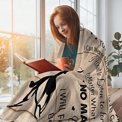 Boyfriend Gifts from Girlfriend, Gifts for Boyfriend Blanket 60"x50", Boyfriend Birthday Gift, Sentimental Gifts for Boyfriend, Boyfriend Gifts Ideas for Anniversary Christams Volentines Fathers Day
