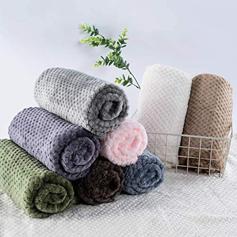Dog Blanket or Cat Blanket or Pet Blanket, Warm Soft Fuzzy Blankets for Puppy, Small, Medium, Large Dogs or Kitten, Cats, Plush Fleece Throws for Bed, Couch, Sofa, Travel (S/24" x 32", Blue)