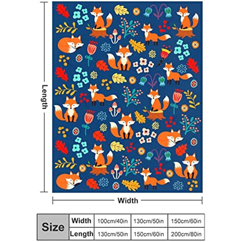 Blanket Flower Soft Comfy Throw Blanket Flannel Fleece Blankets for Bedding Sofa Living Room Kids Adults Boys Girls Gifts 50"X40"