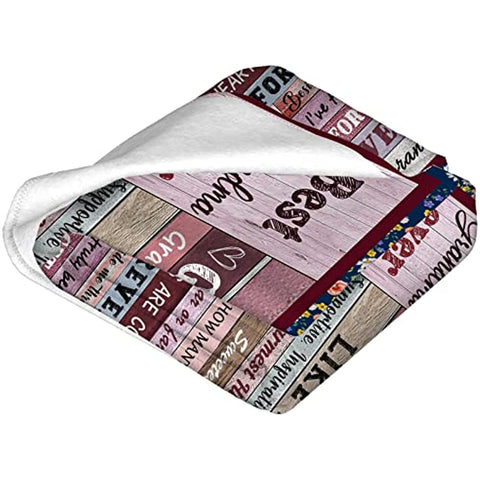 Grandma Gifts Blankets from Granddaughter Mothers Day Blanket Gifts for Grandma Birthday Gifts for Grandma Christmas Thanksgiving Gifts Ideas Throw Blankets 50"x60"