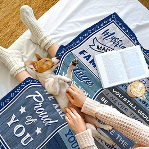 Son in Law Gifts from Mother in Law, Gifts for Son in Law Fathers Day Blanket, Gift Ideas for Son-in-Law, Best Son in Law Gifts Throw Blanket 60x50 Inch