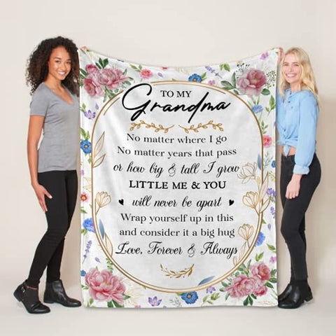 Grandma Gifts, Blankets for Grandma, Gifts for Grandma Mom Form Granddaughter Grandkids Grandson Grandchildren, Grandma Gifts for Birthday Christmas New Year Blanket Throw