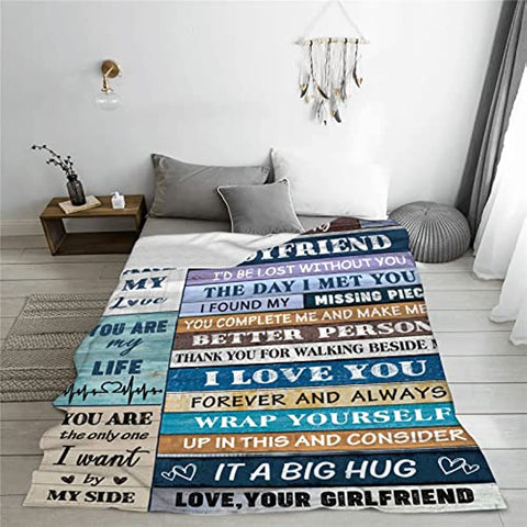 Birthday Gifts for Boyfriends to My Boyfriend Blanket Gifts for Boyfriend Romantic Gifts for Him You Best Anniversary from Girlfriend I Love Throw Blankets for Bed Sofa 50X60in