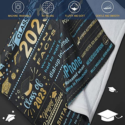 Graduation Gifts, Graduation Gifts for Her, Graduation Gifts for Him, Graduation 2023, 2023 Graduation Blanket, 2023 Graduation Gifts, Graduation Gift Throw Blankets 50" × 60"