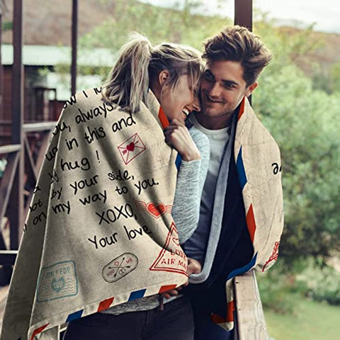 Gifts for Girlfriend 60"x50" Blanket - Birthday Gift from Boyfriend - Romantic Gifts for Her - Valentine's Day for Her - Girlfriend Anniversary Present - GF Birthday Graduation Gift Ideas