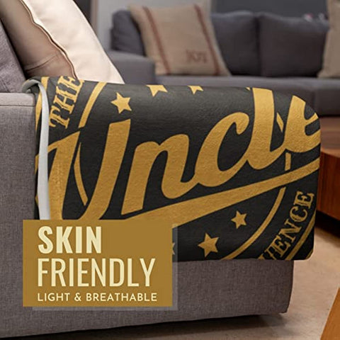 Gifts for Uncle, Throw Blanket for Uncle, Presents from Niece and Nephew for Christmas, Birthday, Father's Day - 50" x 65"
