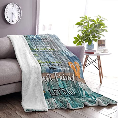 Best Friendship Blanket BFF Friend Gifts for Women,Best Friend Christmas Birthday Gifts, Bestie Gifts for Women,to My Best Friend Blanket,Gifts for Women,Best Friends Birthday Gifts Throw Blanket