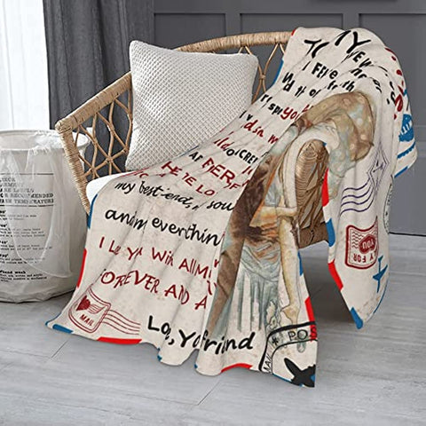 Gifts for Girlfriend Blanket, I Love You Gifts for Her, Girlfriend Birthday Gift, Romantic Anniversary Valentine's Day for Girlfriend Women (G-Umbrella, 50x60)