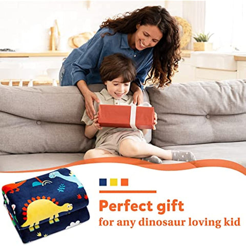 Dinosaur Blanket for Boys, Dinosaur Toddler Blanket for Boys and Girls, Cute Dinosaur Blankets for Kids, Toddler Boys Blanket Soft Dinosaur Fleece Kids Throw Blanket for Toddler (50x60 inch)