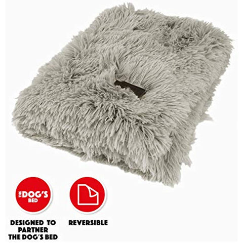 The Dog’s Blanket Sound Sleep Donut Dog Blanket, Large, Calming, Anti-Anxiety Snuggler Blanket, Silver Grey