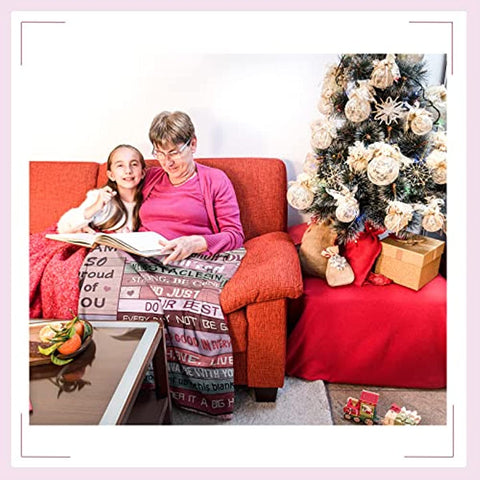 Granddaughter Gifts from Grandma Grandpa, Gifts for Granddaughter, Granddaughter Gift Ideas, to My Granddaughter Christmas Graduation Birthday Valentine’s Day Gift Throw Blanket 60" x 50"