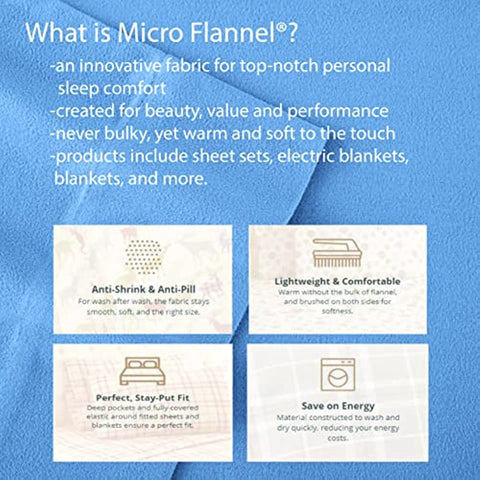 Micro Flannel Twin-Size All Seasons Lightweight Sheet Blanket, Machine Wash & Dry, No Pilling, 84Lx72W, Sand