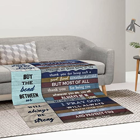Gifts for Brother Blanket - Brother Gifts from Sister - Big Brother Gift - Brother Gifts - Gifts for Brother Adult - Brother Birthday Gift - Birthday Gifts for Brother Throw Blankets 60"x 50"