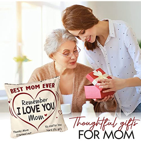 Mothers Day, Birthday Gifts for Mom from Daughter Son - Best Mom Ever Gifts, Unique Gifts for Mom to Be, Pregnant, New Mom Gifts for Women After Birth - I Love You Mom Throw Blanket 50x60