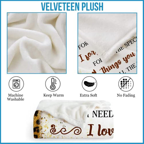 Gifts for Mom from Daughter Son, Blanket for Mom Mother, Birthday Christmas Newyear Gifts Idea, Throw Blankets for Women Blanket