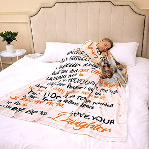 Mother Day Birthday Gifts for Mom-Mom Gifts Lion Throw Blanket Mom Gifts from Daughter,Mom Birthday Gifts(55 * 70inches)